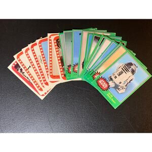 Star Wars 1978 Series 4 (B) Complete Card & Sticker Set Very Good Condition